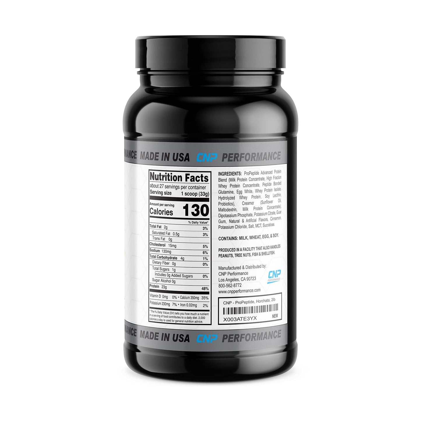 CNP ProPeptide, Professional Grade Protein Powder, Advanced Nutrition Supplement (Horchata, 2 Pound)