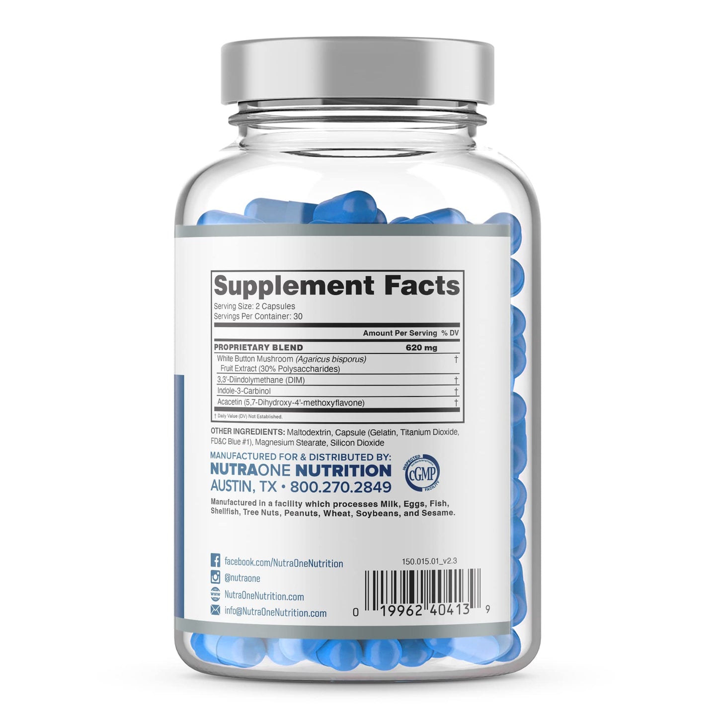 NutraOne EstroOne Hormone Support for Men Natural Strength, Mood, and Drive Support* (60 Capsules)