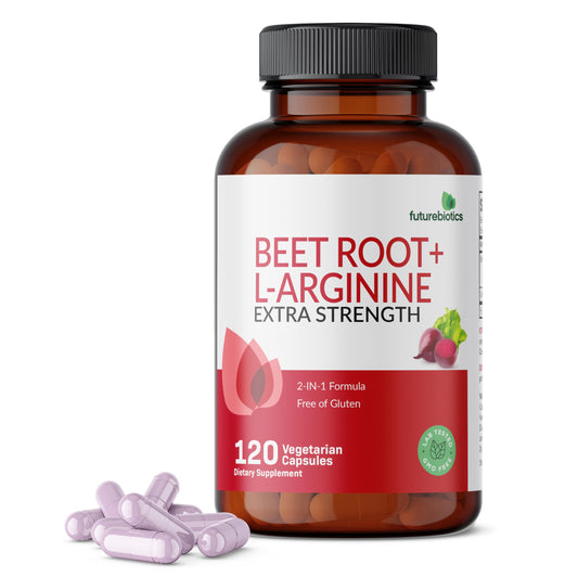 Futurebiotics Beet Root + L-Arginine, Non-GMO, 120 Vegetarian Capsules