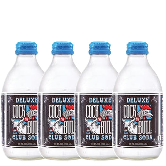 Cock n Bull Club Soda 4 Pack 10oz Soda Bottles  Ideal Mixer for Cocktails Mocktails and Bartenders  Premium Quality for Perfect Mixed Drinks  Refreshing Flavor Profile Made In USA