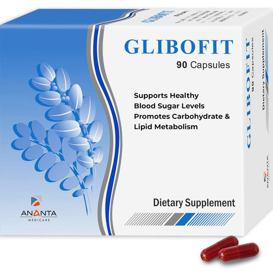 Glibofit Plant-Based Metabolism Support Supplement - Supply for Healthy Carbohydrate & Lipid Metabolism - 90 Vegan Capsules