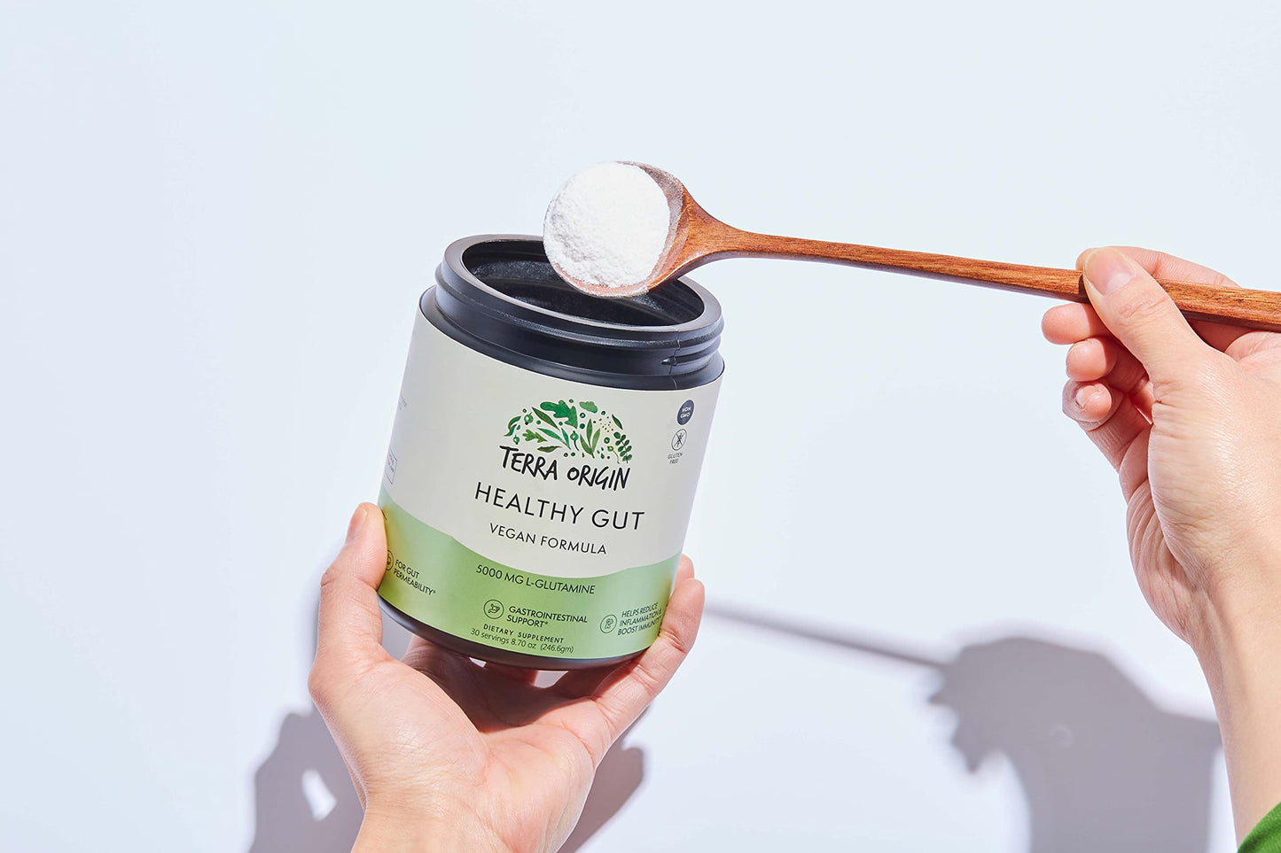 Healthy Gut Vegan Formula | with L-Glutamine and Clinically proven ingrediens | Supports gut permeability, gastrointestinal support, helps alleviate stomach discomfort and boost immunity*