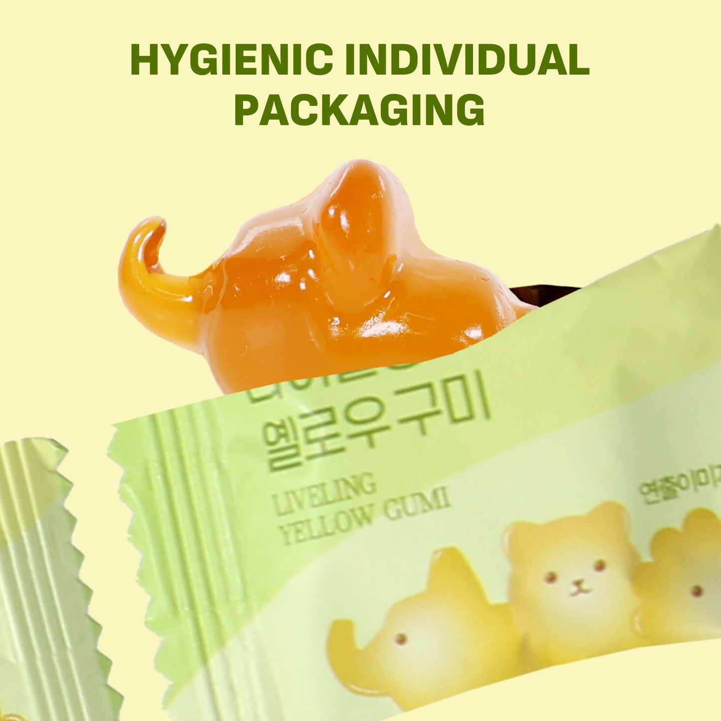 LIVELING Apple Cider Vinegar Gummies, Daily Support for Digestion, Hygienic Individually Packaged, Fun Animal-Shaped Soft & Chewy Gummies, 60 pcs