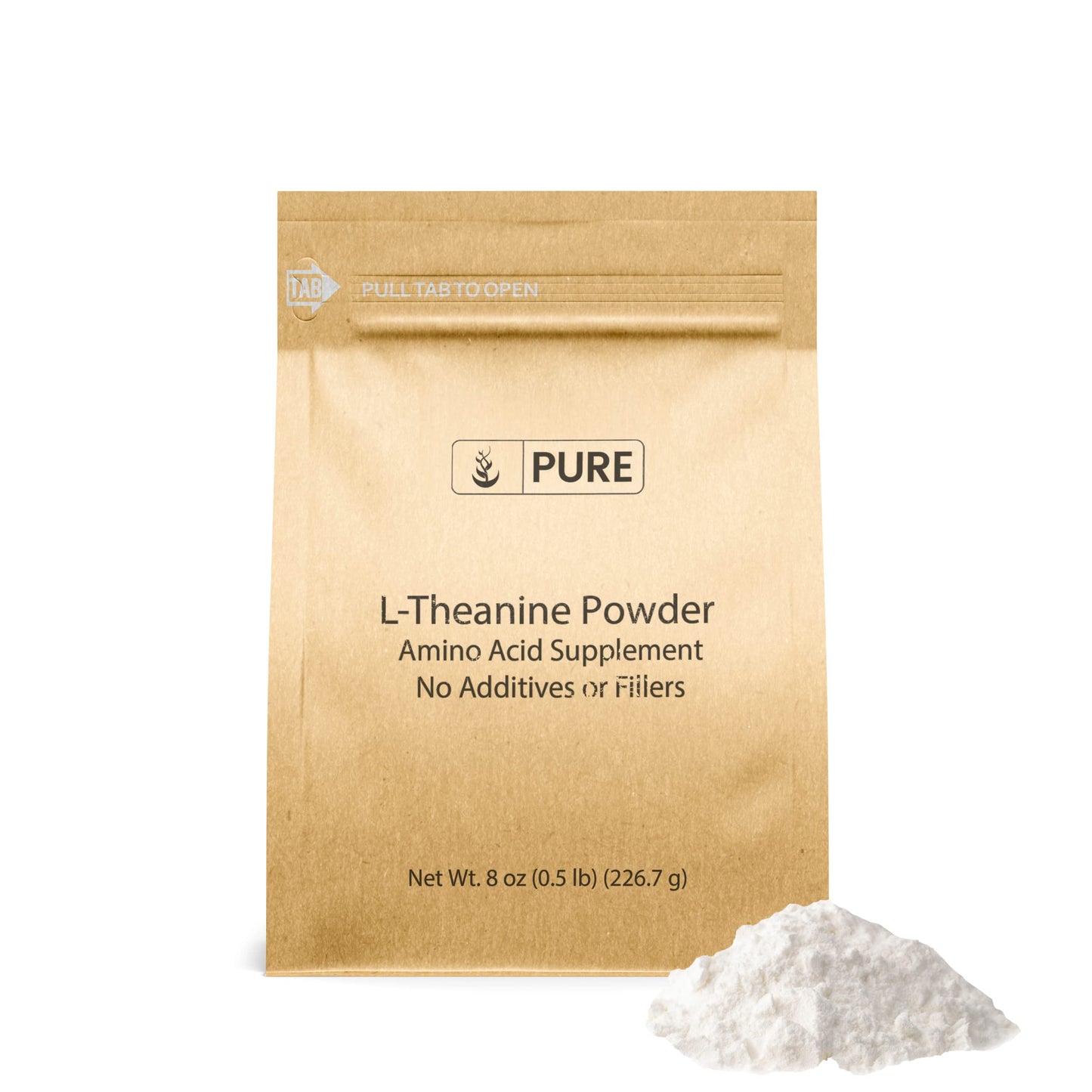 PURE ORIGINAL INGREDIENTS L-Theanine (8 oz) Amino Acid Supplement, No Additives or Fillers