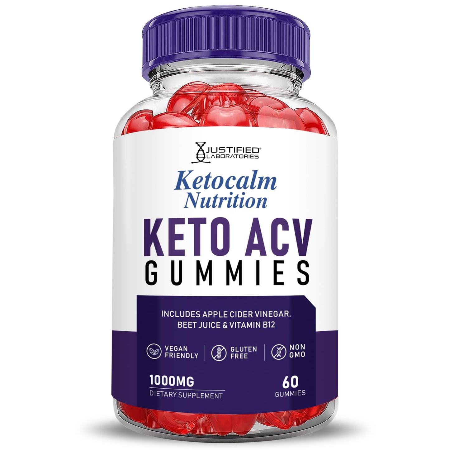 Ketocalm Nutrition Keto ACV Gummies Advanced Formula 1000MG Keto Calm Nutrition Keto Gummies Apple Cider Vinegar Formulated with Pomegranate Beet Juice Powder B12 Vegan Non GMO 60 Gummys