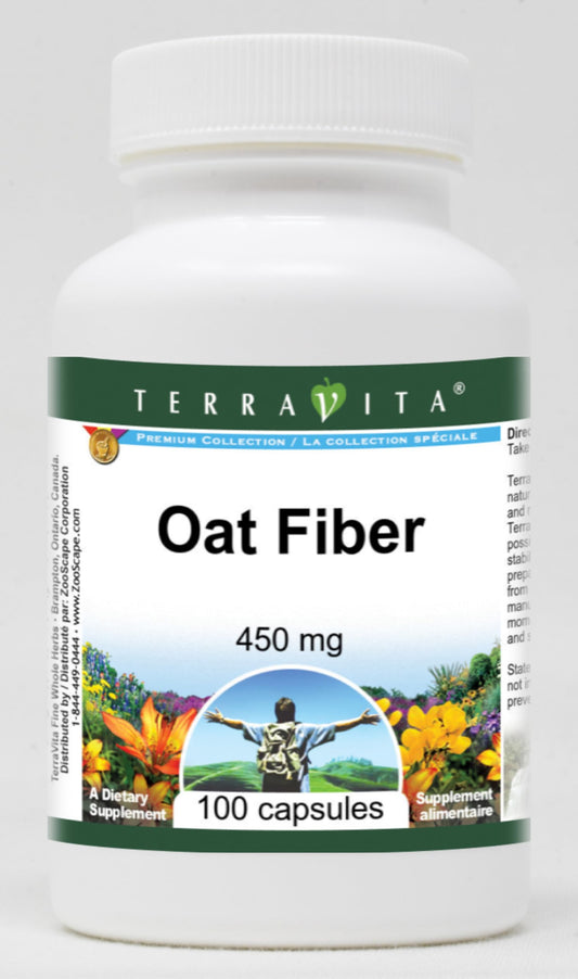Oat Fiber - 450 mg (100 Capsules, ZIN: 520952) - 2 Pack