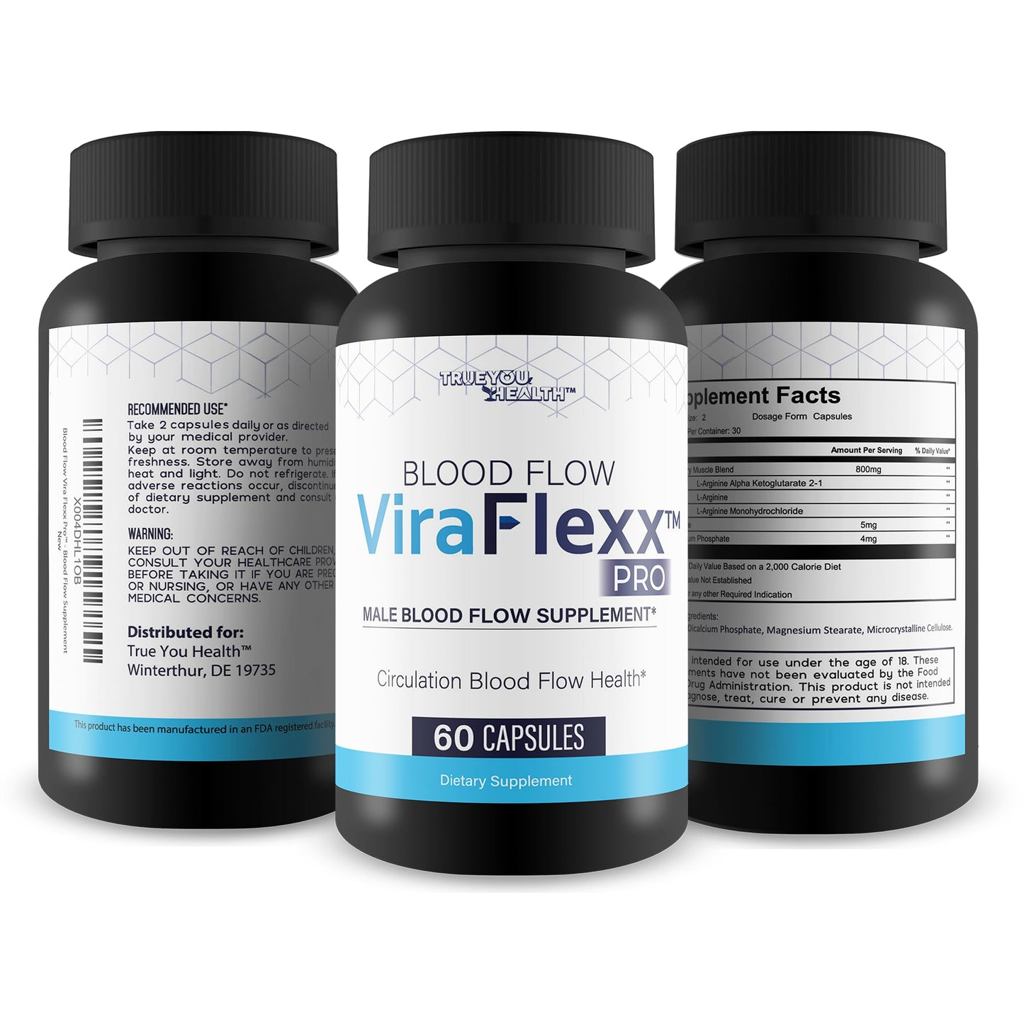 Blood Flow Vira Flexx Pro - Our Best Blood Circulation Supplements - Best Blood Flow Mens Blood Flow Care - Mens Blood Flow Supplement - Blood Circulation Pills for Better Blood Flow Boost Blood Flow