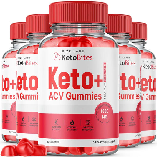 rize labs - Keto Bites - Keto + ACV Gummies for Advanced Weight Loss - Supplement Helps in Reducing Belly Fat (300 Gummies)
