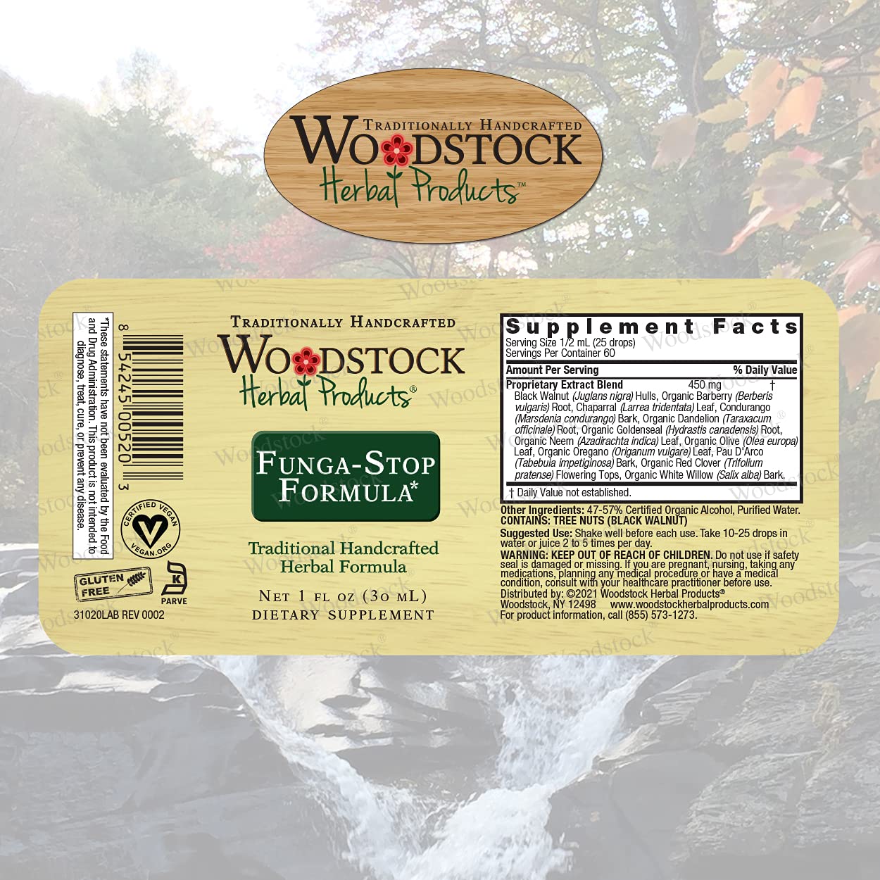 Woodstock Herbal Products Funga-Stop Formula, 1 FZ