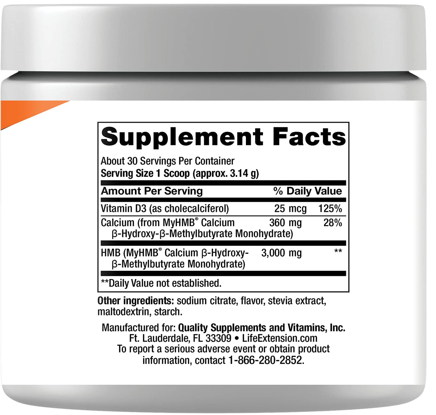 Life Extension Wellness Code® Muscle Strength & Restore Formula, Vitamin D3, ß-Hydroxy-ß-Methylbutyrate Monohydrate (HMB), Muscle Health, Gluten Free, Non-GMO, 94.2 g