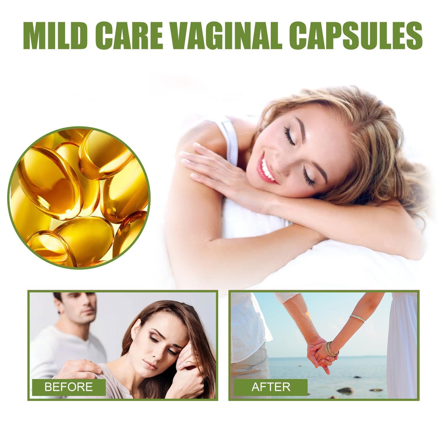 AAQF Instant Anti-Itch Detox Products, Firming Repair & Pink and Tender Natural Capsules, AAQF Capsulas (2 Bags of 14pcs)
