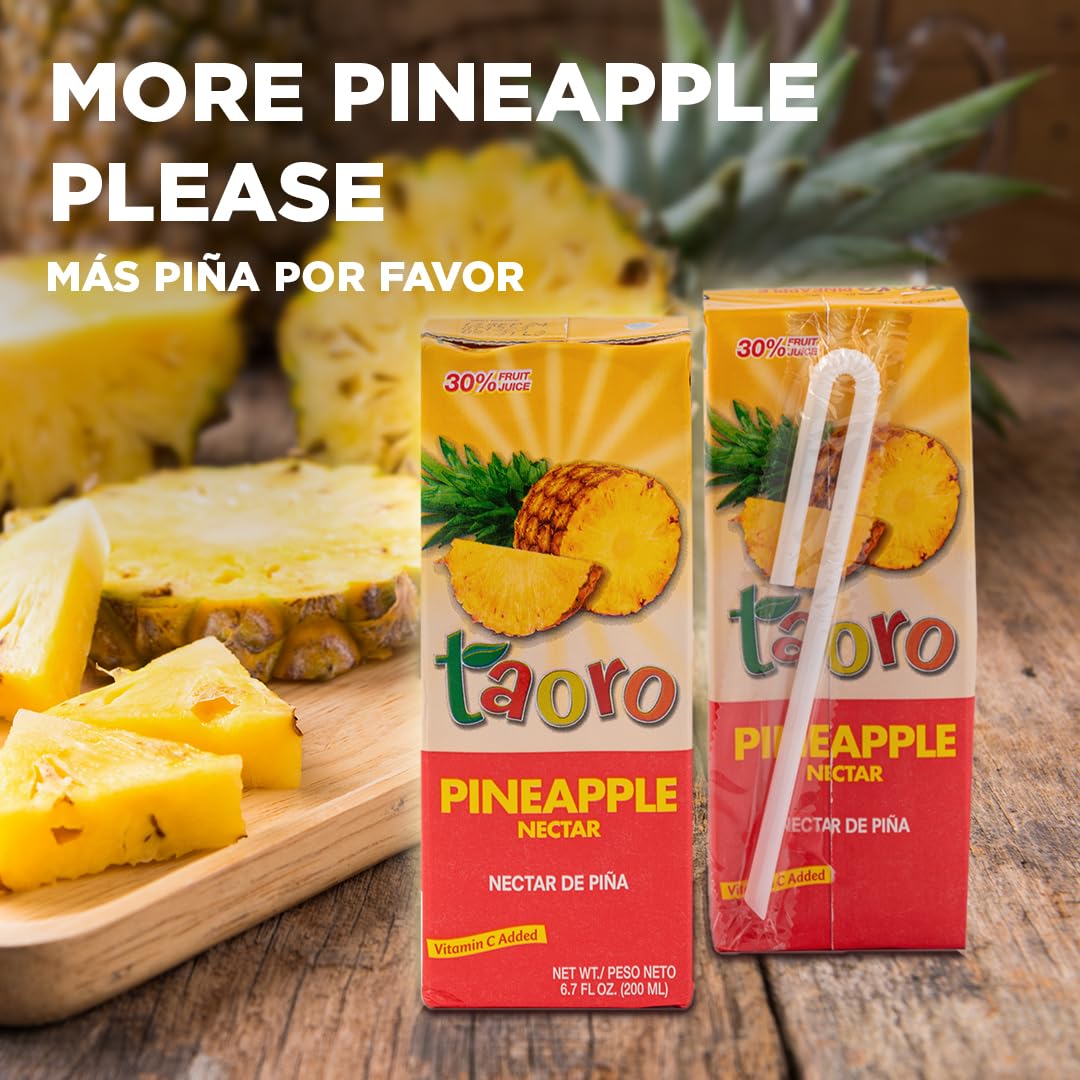 Taoro Pineapple Nectar  Rich Fruit Taste  3 Pack 67 oz Pack of 1