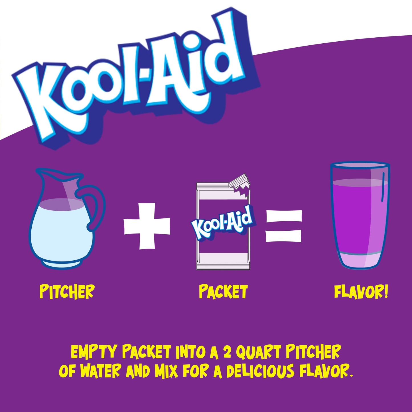 KoolAid 14 Oz Soft DrinkPowdered Unsweetened Grape 48 Count Pack of 4