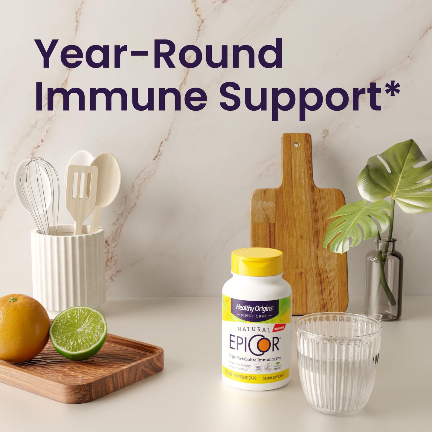 Healthy Origins EpiCor 500 mg (Immune Support, Non-GMO, Gluten Free), 150 Veggie Capsules