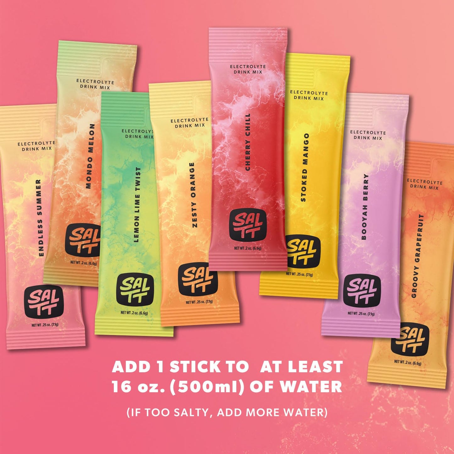 Keto Chow SALTT Electrolytes Powder Flavored Drink Mix - All Things Fruit - 30 Hydration Packets - Magnesium, Potassium, Sodium, Trace Minerals - Zero Sugar & Gluten Free - Travel Essentials