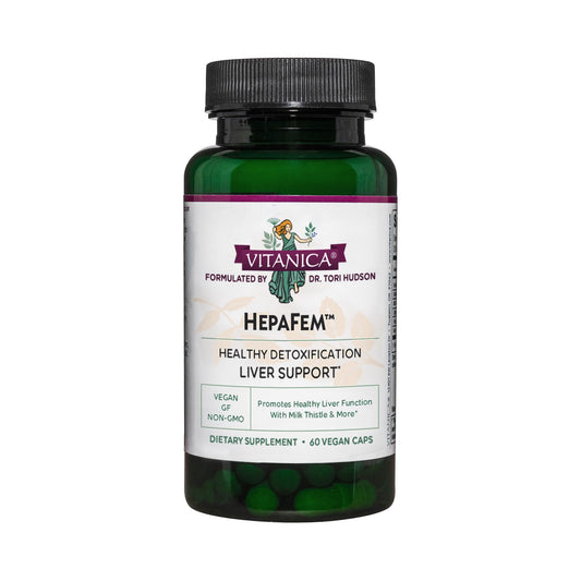 Vitanica, Hepafem, Liver Cleansing Support, Vegan/Vegetarian, 60 Capsules
