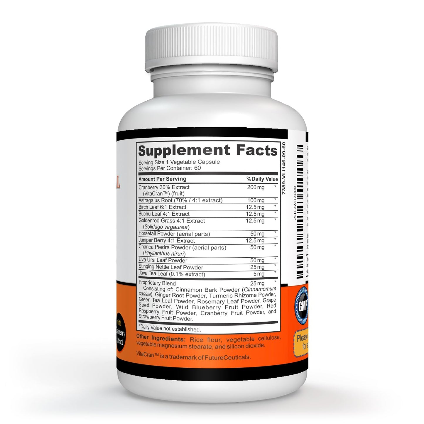 Sigmaceutical Kidney Cleanse & Kidney Supplement - Cranberry Supplement - Kidney Support Supplement - 60 Capsules