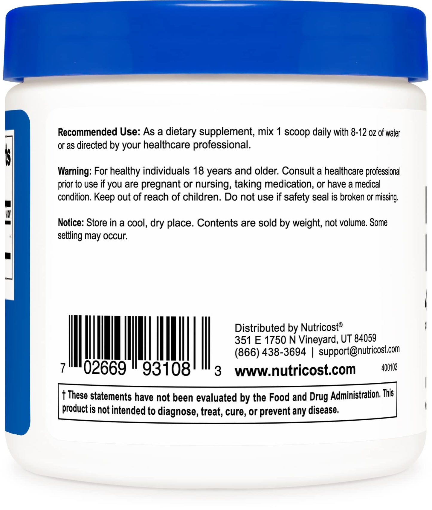 Nutricost Pure N-Acetyl L-Tyrosine (NALT) Powder 100 Grams (2 Pack)