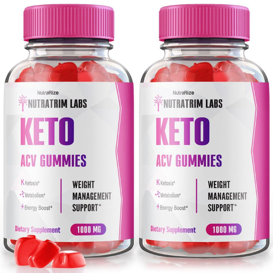 (2 Pack) Nutratrim Labs Gummies - Nutratrim Labs Keto ACV Gummies, Nutratrim Labs for Advanced Weight Loss, Keto + ACV Gummy, Maximum Strength Supplement, NutratrimLabs Gomitas Reviews (120 Gummies)