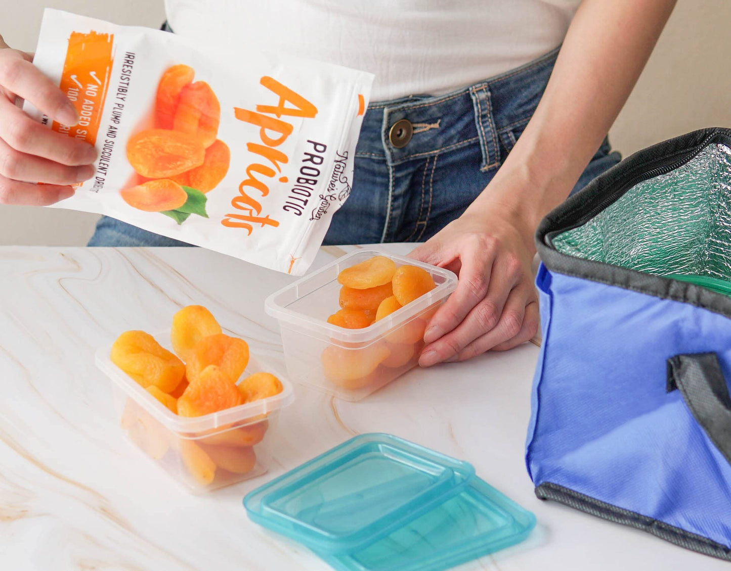 Natures Garden Probiotic Apricots  Probiotic Dried Fruit Plump Dried Apricots No Added Sugar GlutenFree DairyFree Vegan  Bulk 40 Oz Bag Pack of 2