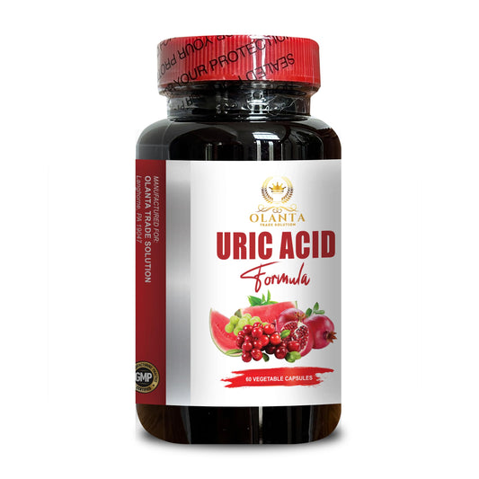 OLANTA TRADE SOLUTION URIC Acid Cleanse - Joint Support Supplement Includes Tart Cherry, Cranberry, Pomegranate, Turmeric, Herbal Blend, Muscle Recovery - 1 Bottle 60 Capsules