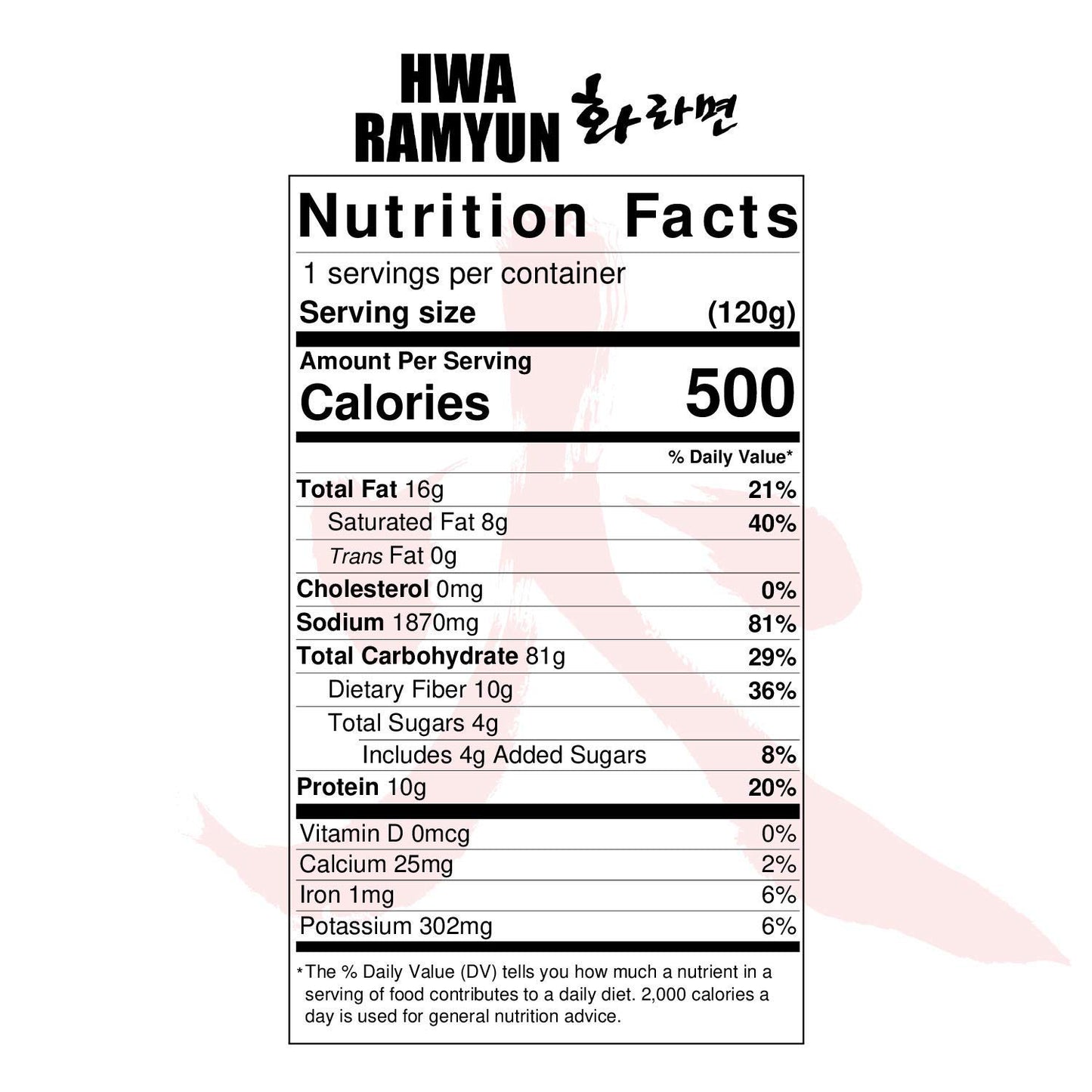 Paldo Hwa Hot Spicy Ramen 2115 Ounces