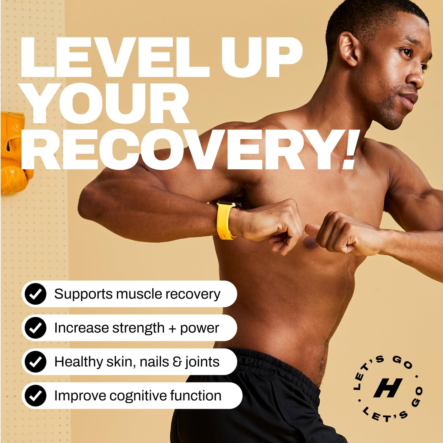 Harlo - Collagen & Creatine Electrolyte Drink Mix - Grapefruit Salt Flavor - Hydrating Pre & Post Workout Powder - Supports Skin, Joints & Muscle Recovery - Sugar-Free Energy Boost