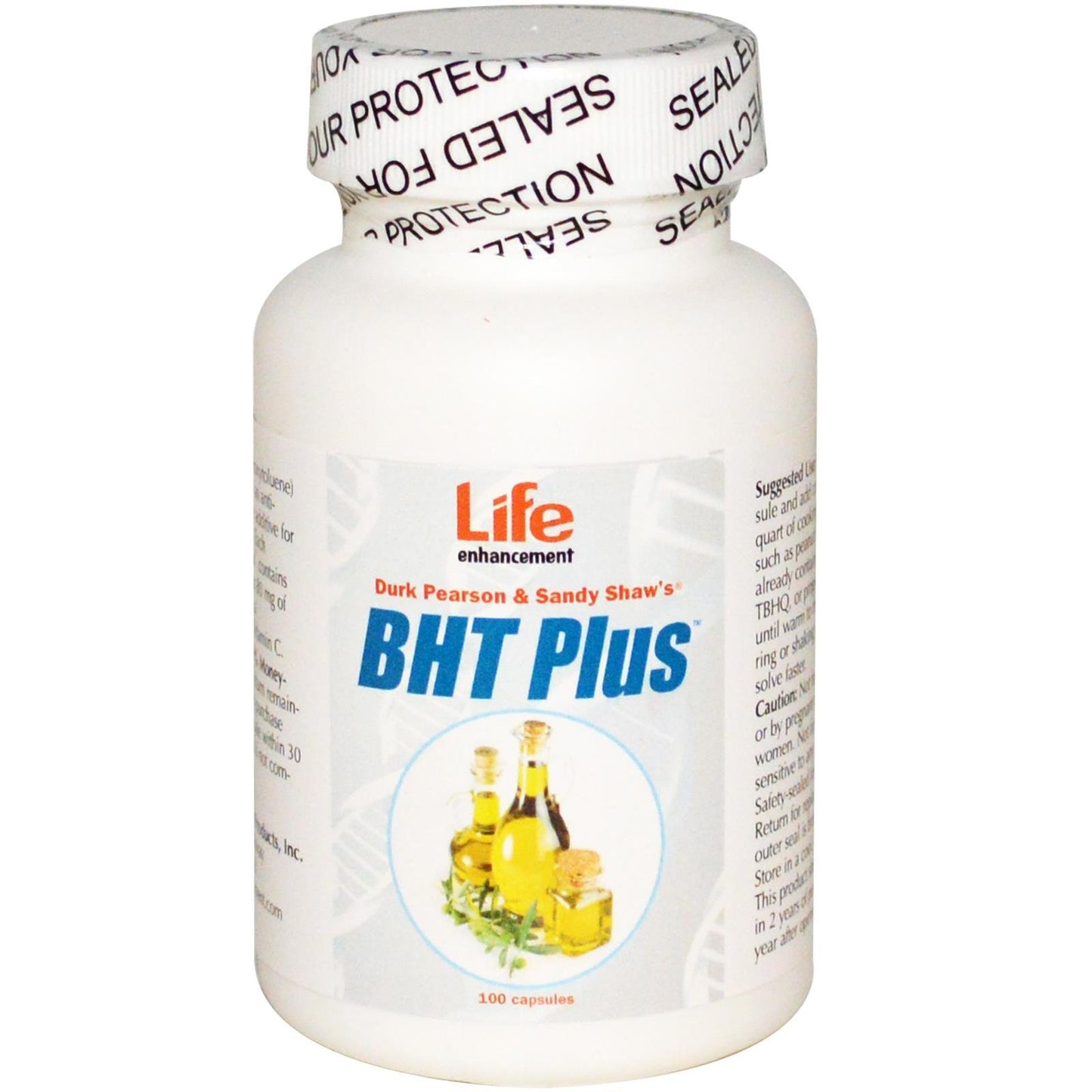 Life Enhancement Durk Pearson & Sandy Shaw's BHT Plus, 100 Capsules