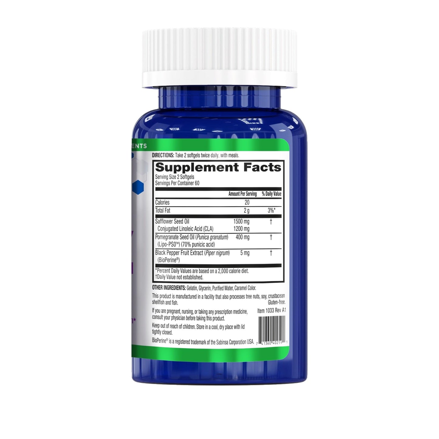 BioTrust BellyTrim XP Advanced CLA Toning Supplement, Conjugated Linoleic Acid (60 Servings)