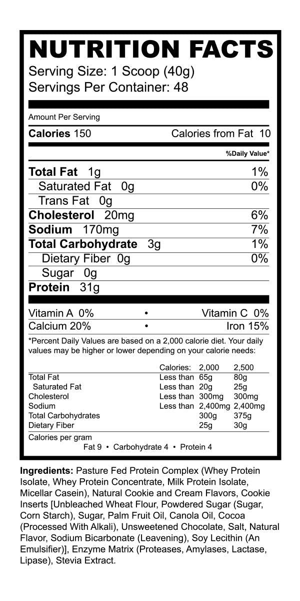 Precision Blend Cookies and Cream (4 lb) | Time Released Whey Protein Blend