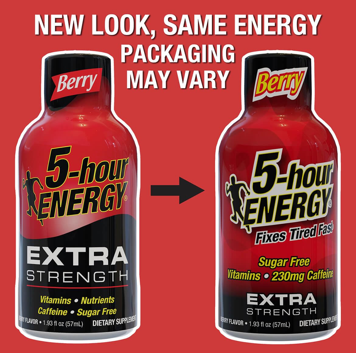 5-hour ENERGY Shots Extra Strength, Berry Flavor | 1.93 oz. 30 Count | Sugar Free, Zero Calories | Amino Acids and Essential B Vitamins | Dietary Supplement | Feel Alert and Energized