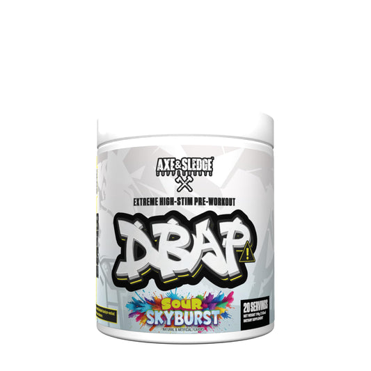 DBAP Extreme High Stim Pre-Workout Powder - 20 Servings - Pre-Workout Supplement for Men & Women - Caffeine, TeaCrine, Dynamine, Beta Alanine, Betaine Anhydrous (20 Servings, Sour Skyburst)