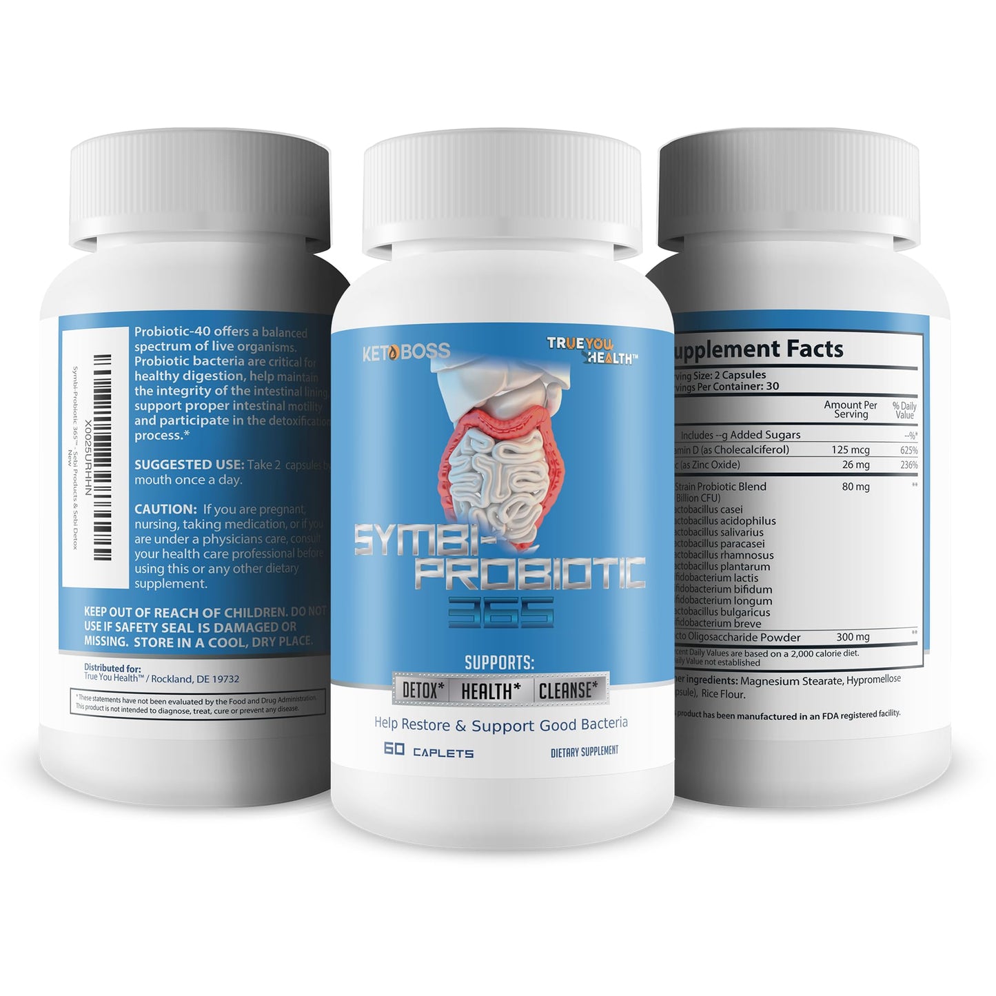 Symbi-Probiotic 365 Keto Probiotic Health Support - Probiotic Life Energy & Gut Support - Health Starts in The Gut - Healthy Symbiotic 365 Daily Probiotic - Inspired by Dr Sebi Products & Sebi Detox