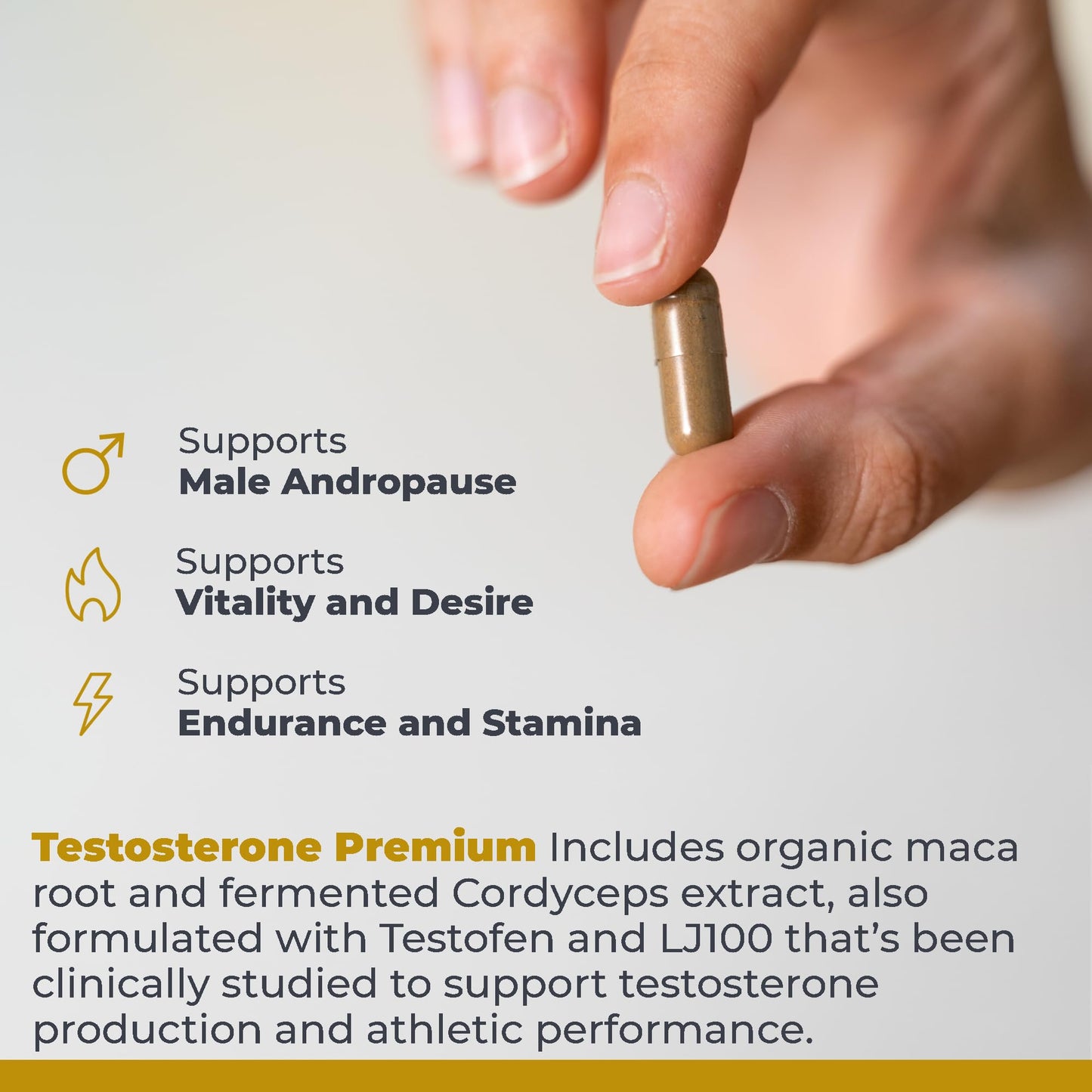 Premier Research Labs Testosterone Premium - for Vitality & Desire - with Saw Palmetto Berry, Maca & American Ginseng - Male Andropause Support - Vegan -90 Plant-Source Capsules