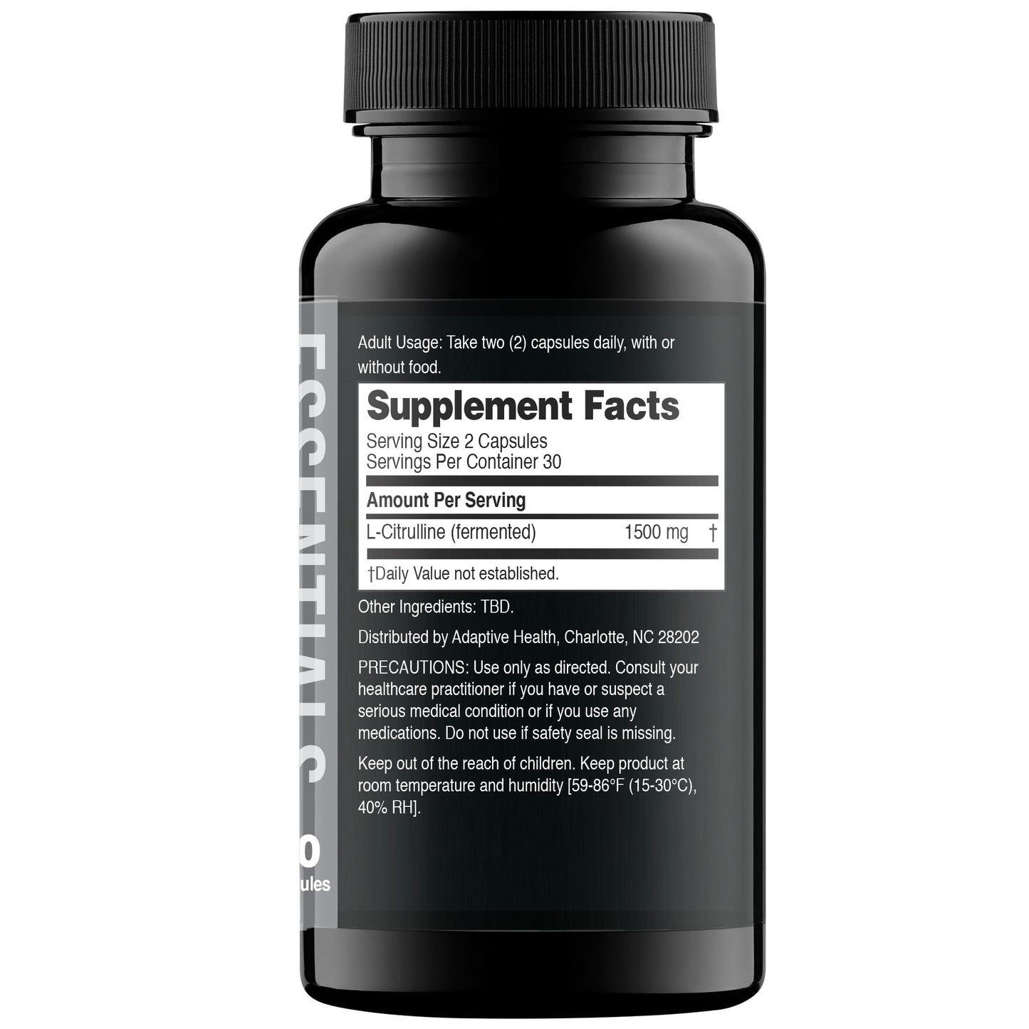 Nugenix Essentials L-Citrulline Supplement for Enhanced Blood Flow and Performance - 1500 mg, 60 Capsules