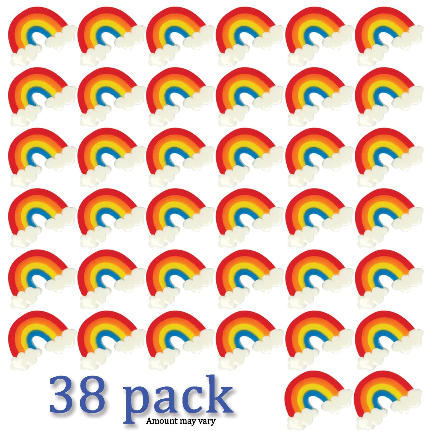 Rainbow Gummies  Bulk 38 Pk Individually Wrapped Gummy Candy  Rainbow Party Favors for Rainbow Birthday Unicorn Party Unicorn Birthday Unicorn Baby Shower  Party Candy for Goodie Bag Filler