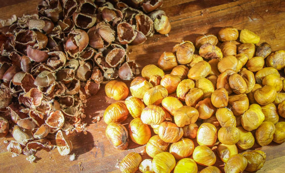 Joycie Organic Whole Roasted and Peeled Chestnuts 35Ounce Bags Pack of 6