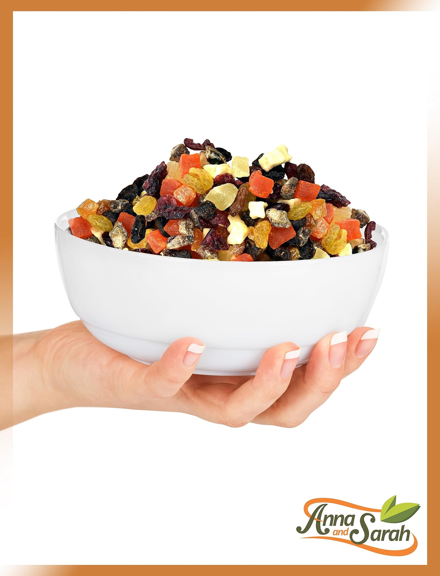 Anna and Sarah Mini Fruit Trail Mix Dried Fruits Assortment Healthy Snack in Resealable Bag 2lbs 1 Pack