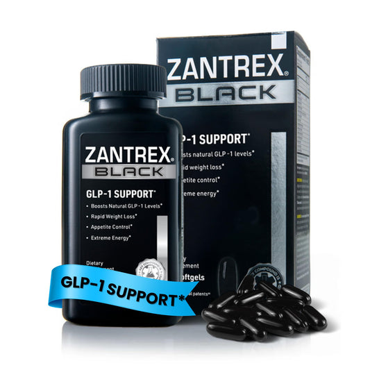 Zantrex Black - Naturally Boost GLP-1 & Metabolism Support | Appetite Suppressant, Thermogenic Energy, Weight Loss Formula | 84 Pills