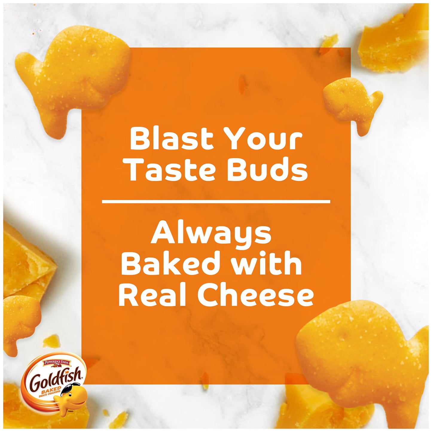 Goldfish Flavor Blasted Cheddar Jackd Crackers Snack Crackers 66 oz bag