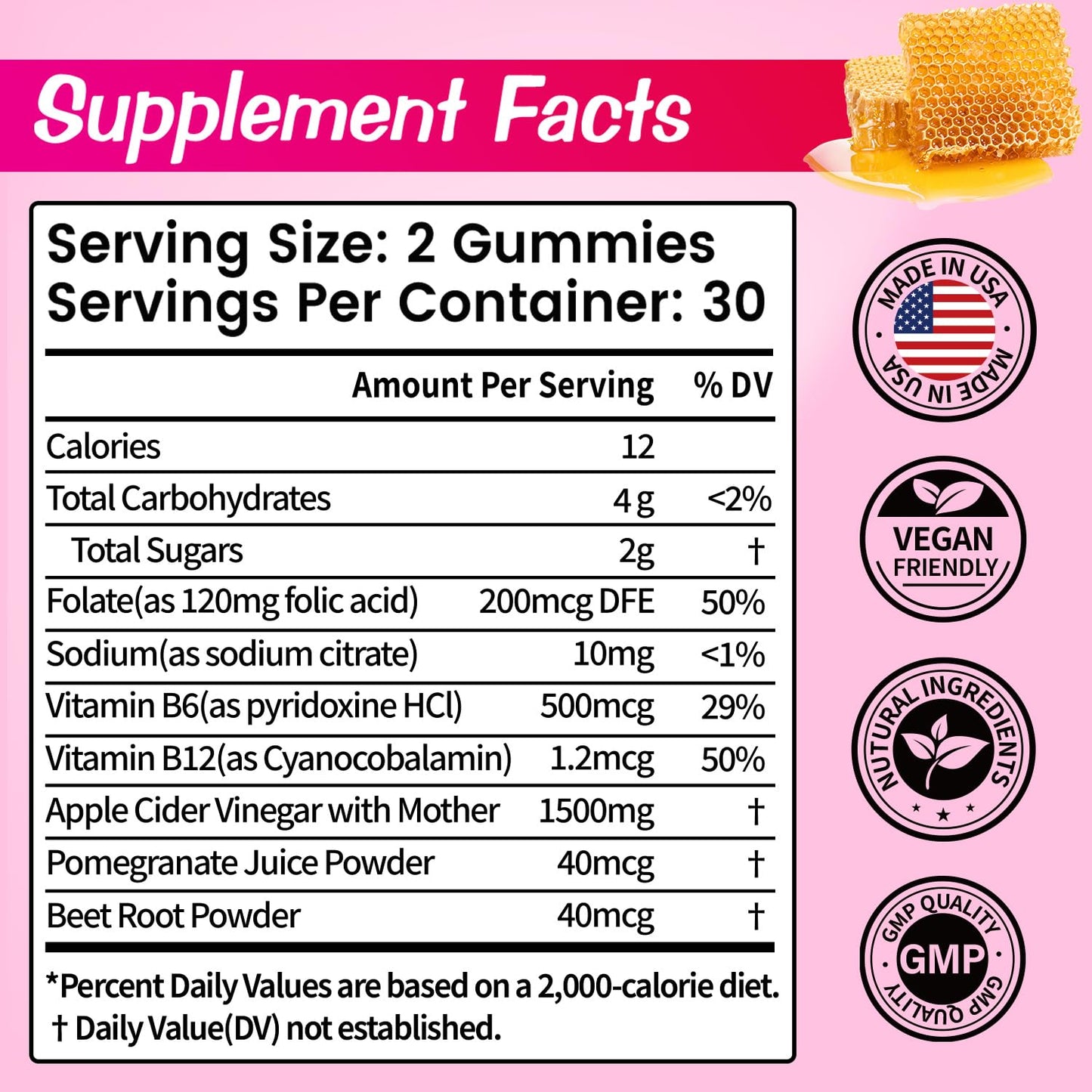 EDUDYF Keto ACV Gummies - Sugar-Free Apple Cider Vinegar Gummies Keto-Friendly, Vegan, Non-GMO, Gluten-Free Apple Flavor Formula for Men & Women 60 Count