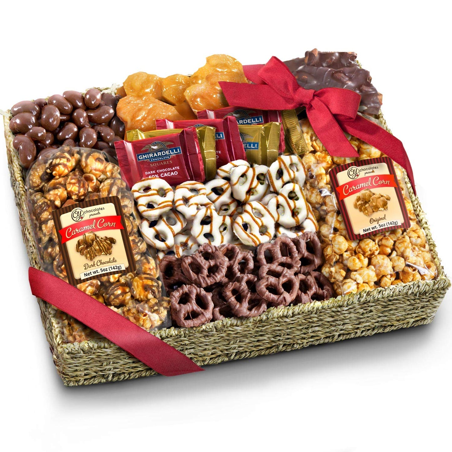 A Gift Inside Chocolate Caramel and Crunch Grand Gift Basket