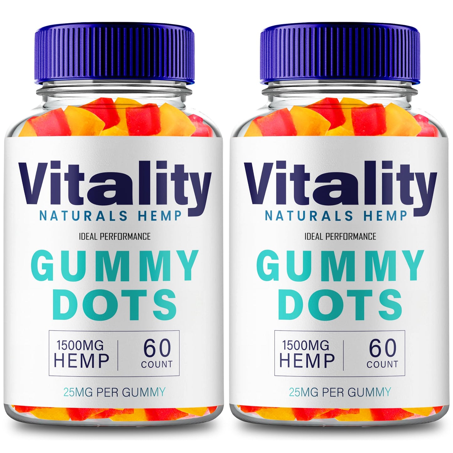 Vitality Gummy Dots Hemp Gummies with Hemp Seeds Organic Extract, Vitality Gummy - Extra Strength Health and Wellness Support, VitalityGummyDots Advanced with Hemp Oil, Vitality Reviews (2 Pack)
