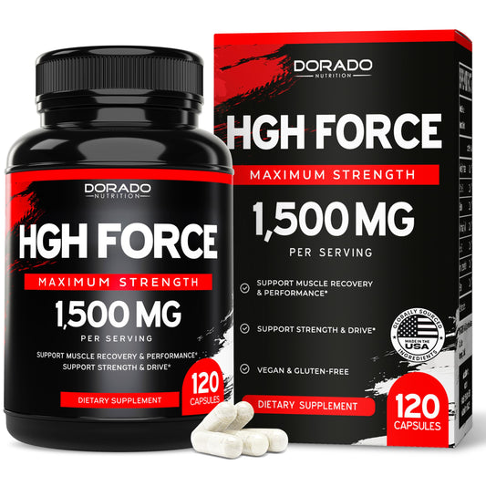 HGH Supplements for Men & Women (120 Count) 1500mg Support Muscle Growth & Healthy Levels of Human Growth Hormone - Promote Healthy Muscle & Recovery for Men Post Workout Supplement - USA Made