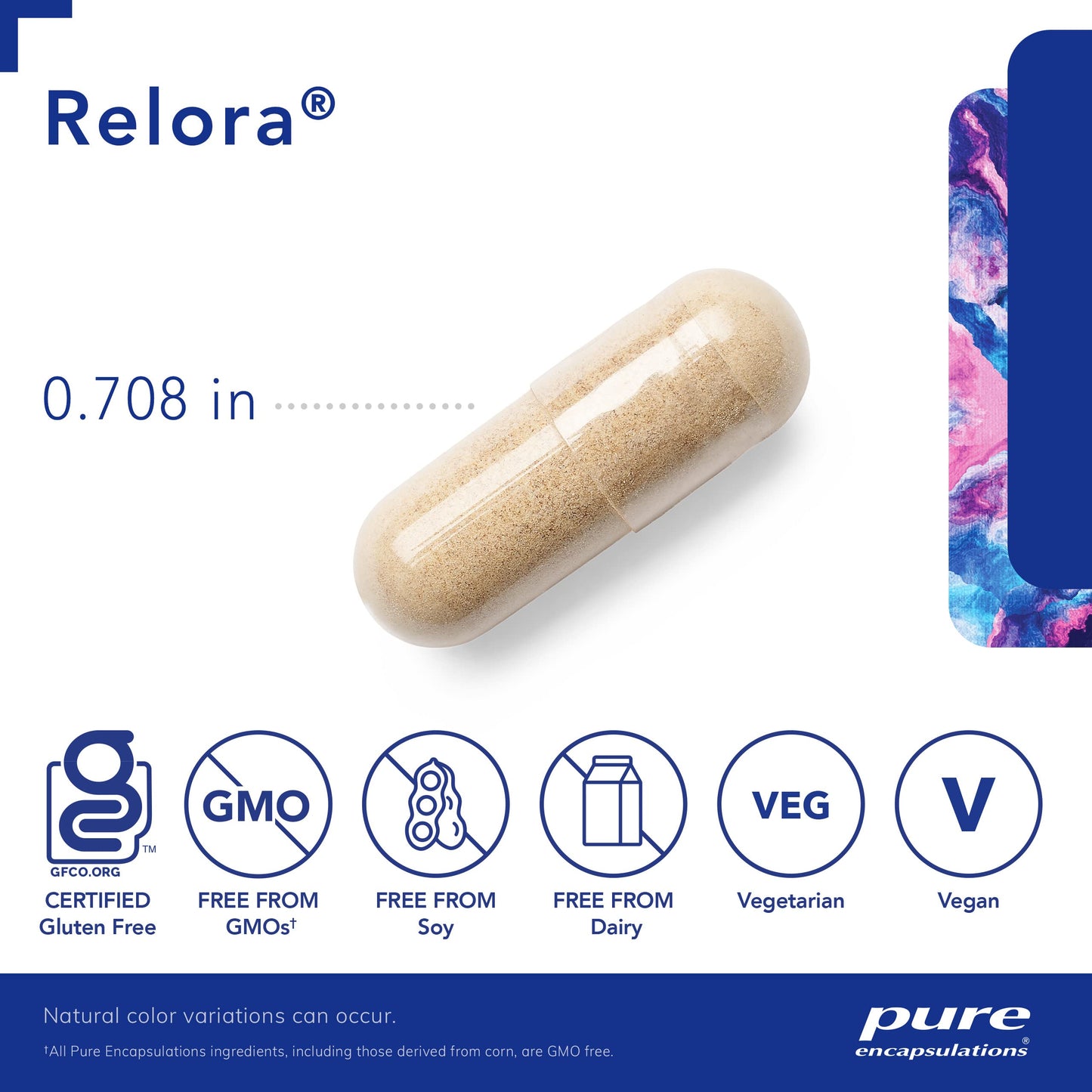 Pure Encapsulations Relora | Hypoallergenic Supplement Promotes Healthy Cortisol and DHEA Production and Moderates Occasional Stress | 60 Capsules