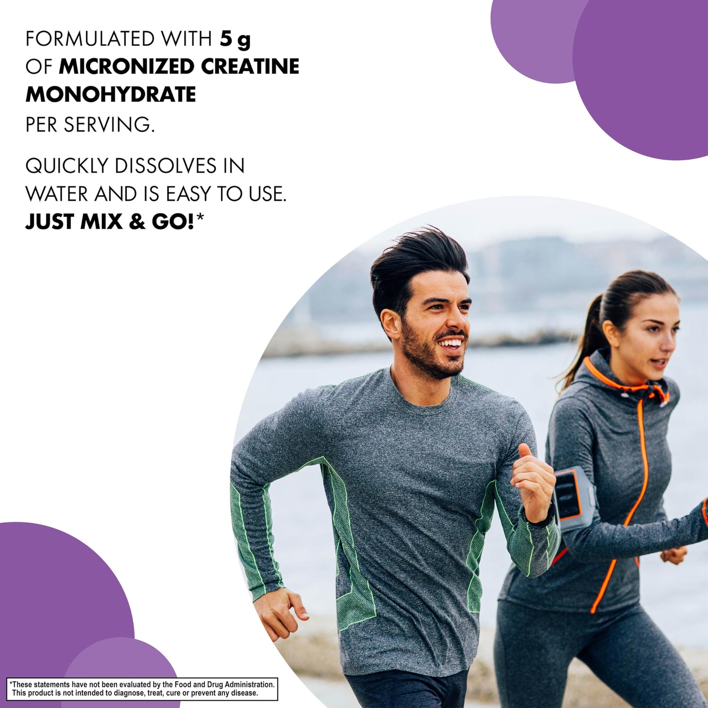 BlueBonnet Nutrition Micronized Creatine Monohydrate 5 g - Supports Lean Muscle Mass* - Non-GMO, Vegan, Kosher Certified, Gluten-Free, Soy-Free, Milk-Free - Unflavored, 10.58 OZ, 60 Servings