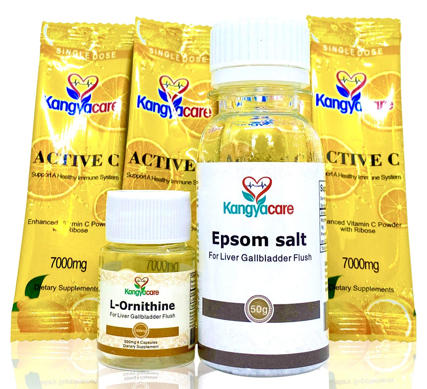 Kangyacare Liver Gallbladder Flush 肝胆排毒 - 1-Night Liver and Gallbladder Cleanse, Liver Detox Protocol - Cleans Liver, Gallbladder & Bile Duct Tract & Colon