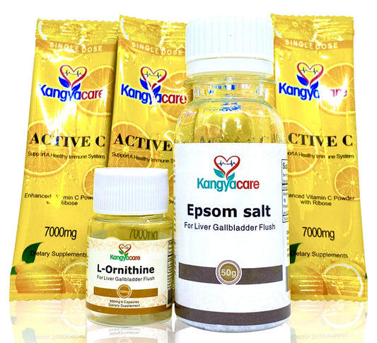 Kangyacare Liver Gallbladder Flush 肝胆排毒 - 1-Night Liver and Gallbladder Cleanse, Liver Detox Protocol - Cleans Liver, Gallbladder & Bile Duct Tract & Colon