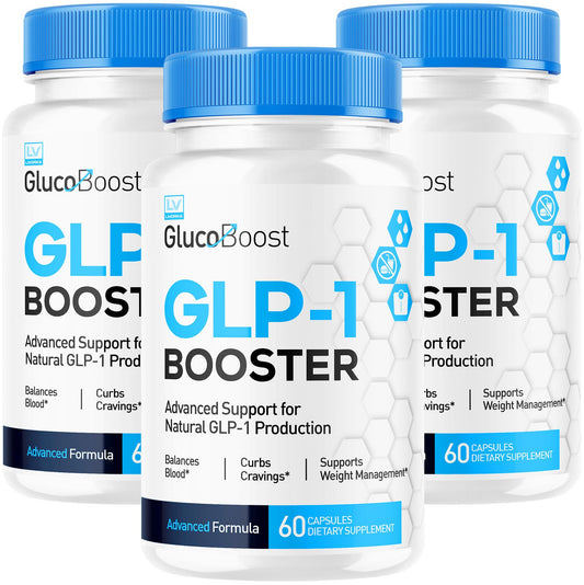 LIVORKA (3 Pack) GlucoBoost GLP-1 Booster, GlucoBoost GLP-1, GlucoBoost GLP1, Gluco Boost GLP One, Gluco Boost GLP1, GLP One Supplement Pills, Glucoboost GLP 1 Optimizer for Women and Men, 3 Months