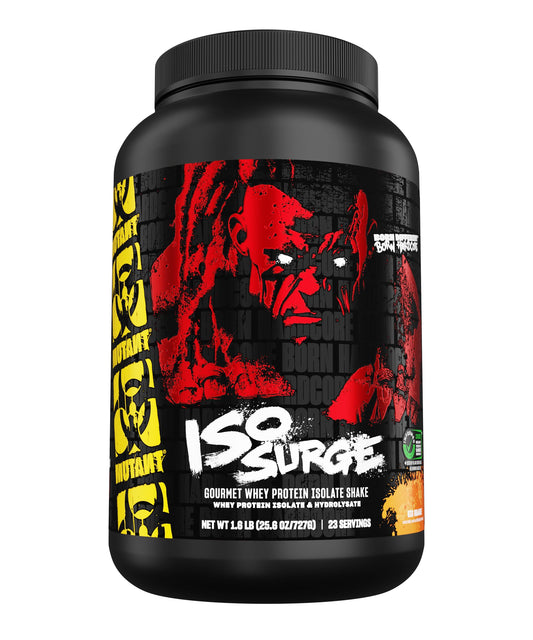 Mutant ISO Surge Whey Protein Isolate Powder Acts Fast to Help Recover, Build Muscle, Bulk and Strength, 1.6 lb - Big Orange Dreamsicle